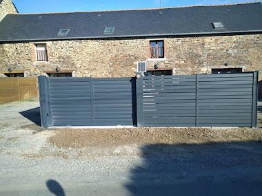 Cloture et portail coulissant ext