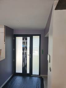 Porte d'entée vitrée tiercé